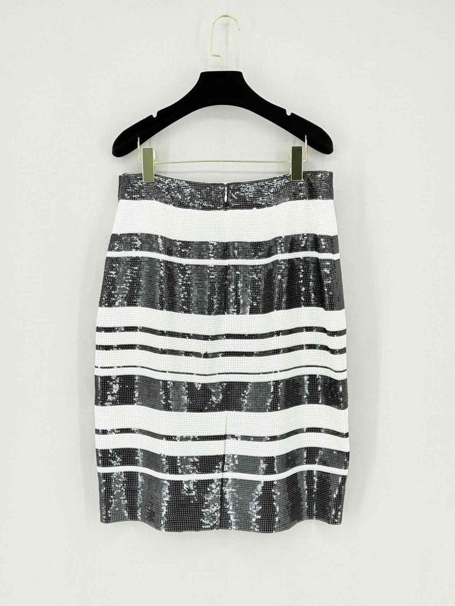 Pre - loved KATE SPADE Black & White Size US 10 Mini Skirt at Reems Closet