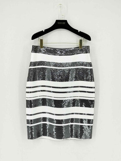 Pre - loved KATE SPADE Black & White Size US 10 Mini Skirt at Reems Closet