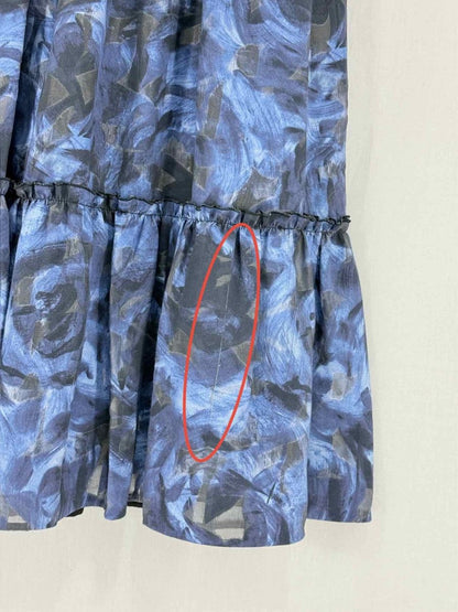 Pre - loved KATE SPADE Blue Multicolor Size US 10 Midi Dress at Reems Closet