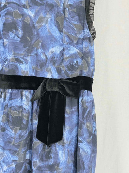 Pre - loved KATE SPADE Blue Multicolor Size US 10 Midi Dress at Reems Closet