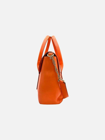 Pre - loved KATE SPADE Bond Street Florence Orange Satchel at Reems Closet