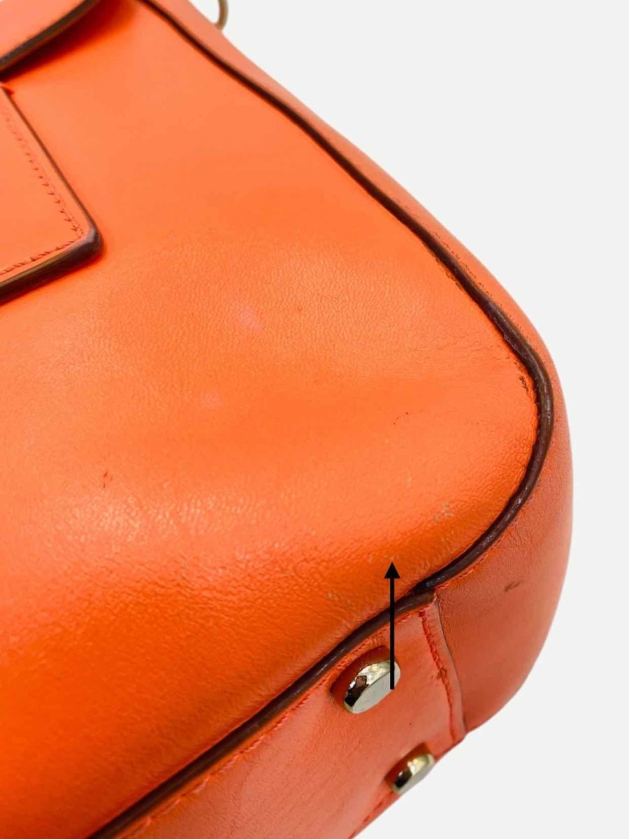 Pre - loved KATE SPADE Bond Street Florence Orange Satchel at Reems Closet