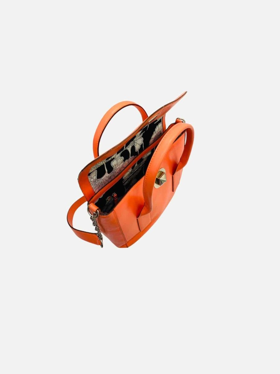 Pre - loved KATE SPADE Bond Street Florence Orange Satchel at Reems Closet