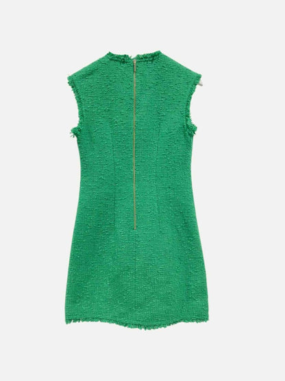 Pre - loved KATE SPADE Boucle Green Short Dress at Reems Closet