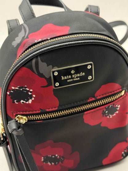 Pre - loved KATE SPADE Bradley Wilson Road Black Poppy Backpack at Reems Closet