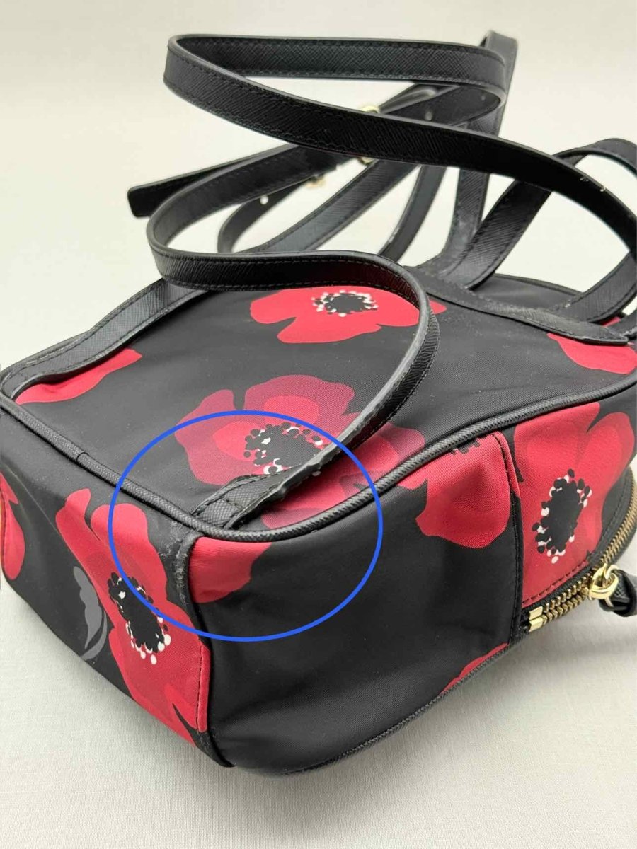 Pre - loved KATE SPADE Bradley Wilson Road Black Poppy Backpack at Reems Closet