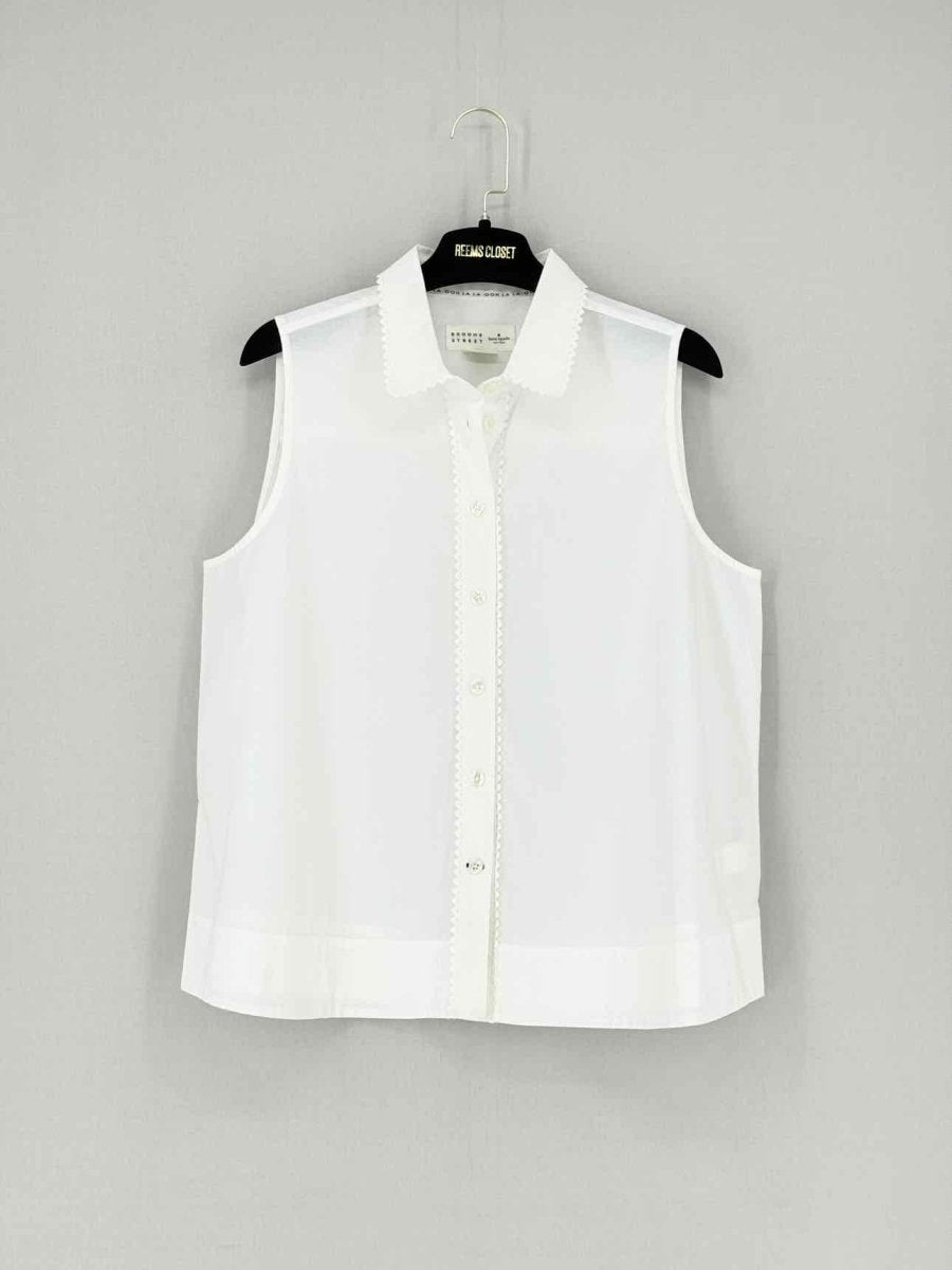 Pre - loved KATE SPADE Button Down White Size Large Shirt at Reems Closet