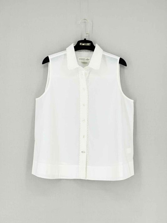 Pre - loved KATE SPADE Button Down White Size Large Shirt at Reems Closet