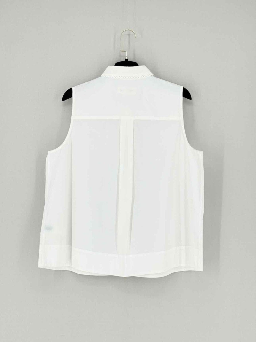 Pre - loved KATE SPADE Button Down White Size Large Shirt at Reems Closet