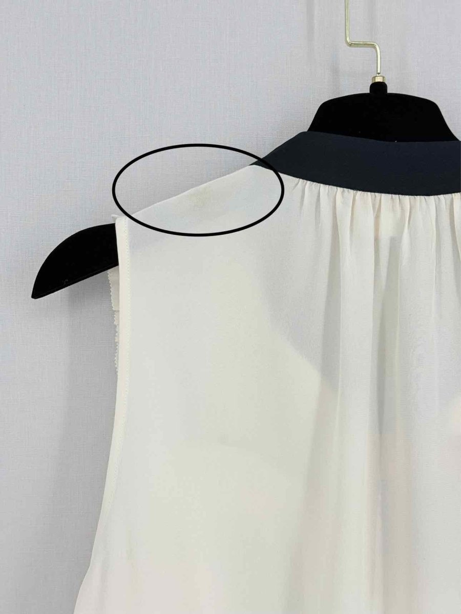 Pre - loved KATE SPADE Cream w/ Black Size Large Top at Reems Closet