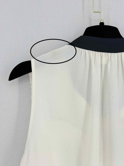 Pre - loved KATE SPADE Cream w/ Black Size Large Top at Reems Closet