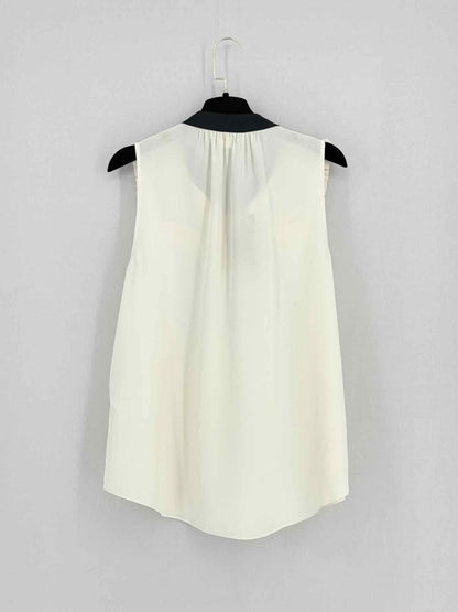 Pre - loved KATE SPADE Cream w/ Black Size Large Top at Reems Closet