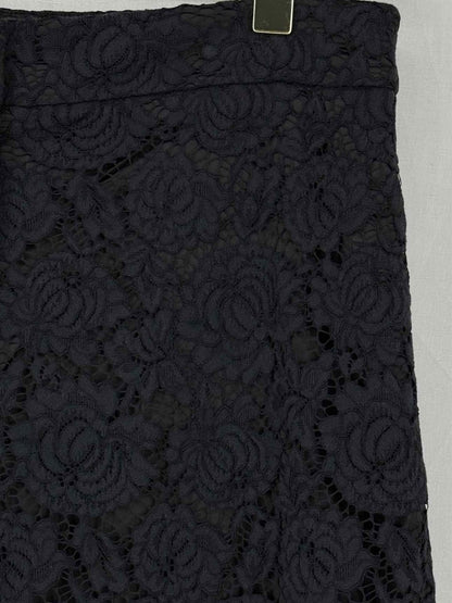 Pre - loved KATE SPADE Cropped Black Lace Size US 10 Pants at Reems Closet