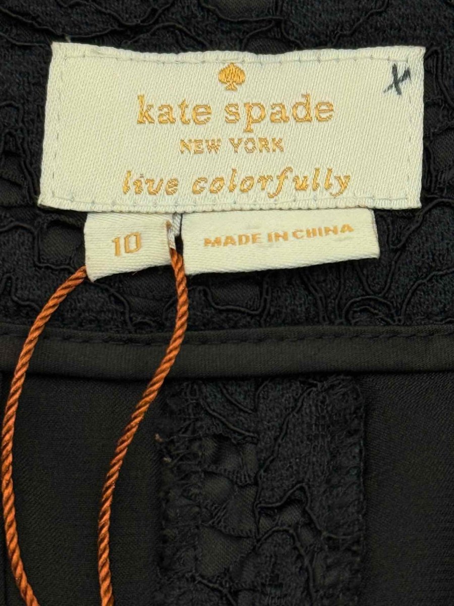 Pre - loved KATE SPADE Cropped Black Lace Size US 10 Pants at Reems Closet