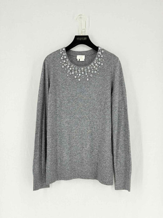 Pre - loved KATE SPADE Do Wonders Grey Size Large Jumper at Reems Closet