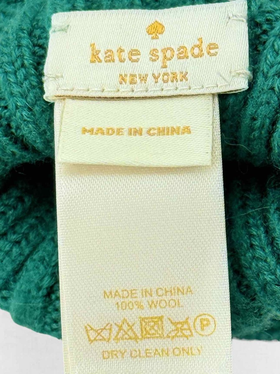 Pre - loved KATE SPADE Green Owl Gloves at Reems Closet