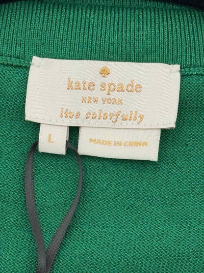 Pre - loved KATE SPADE Green Size Large Cardigan at Reems Closet