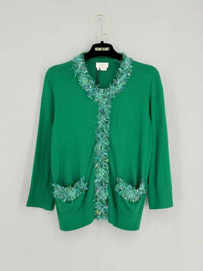 Pre - loved KATE SPADE Green Size Large Cardigan at Reems Closet