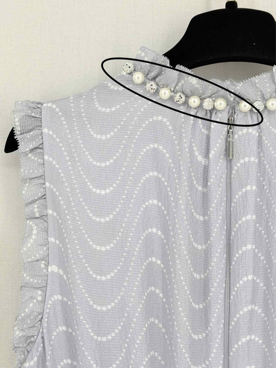 Pre - loved KATE SPADE Grey Size US 10 Knee Length Dress at Reems Closet