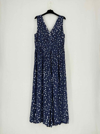 Pre - loved KATE SPADE Navy Blue Polka Dot Size US 10 Jumpsuit at Reems Closet