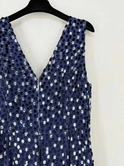 Pre - loved KATE SPADE Navy Blue Polka Dot Size US 10 Jumpsuit at Reems Closet