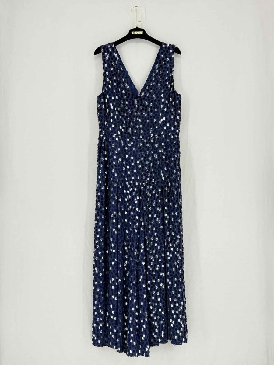 Pre - loved KATE SPADE Navy Blue Polka Dot Size US 10 Jumpsuit at Reems Closet