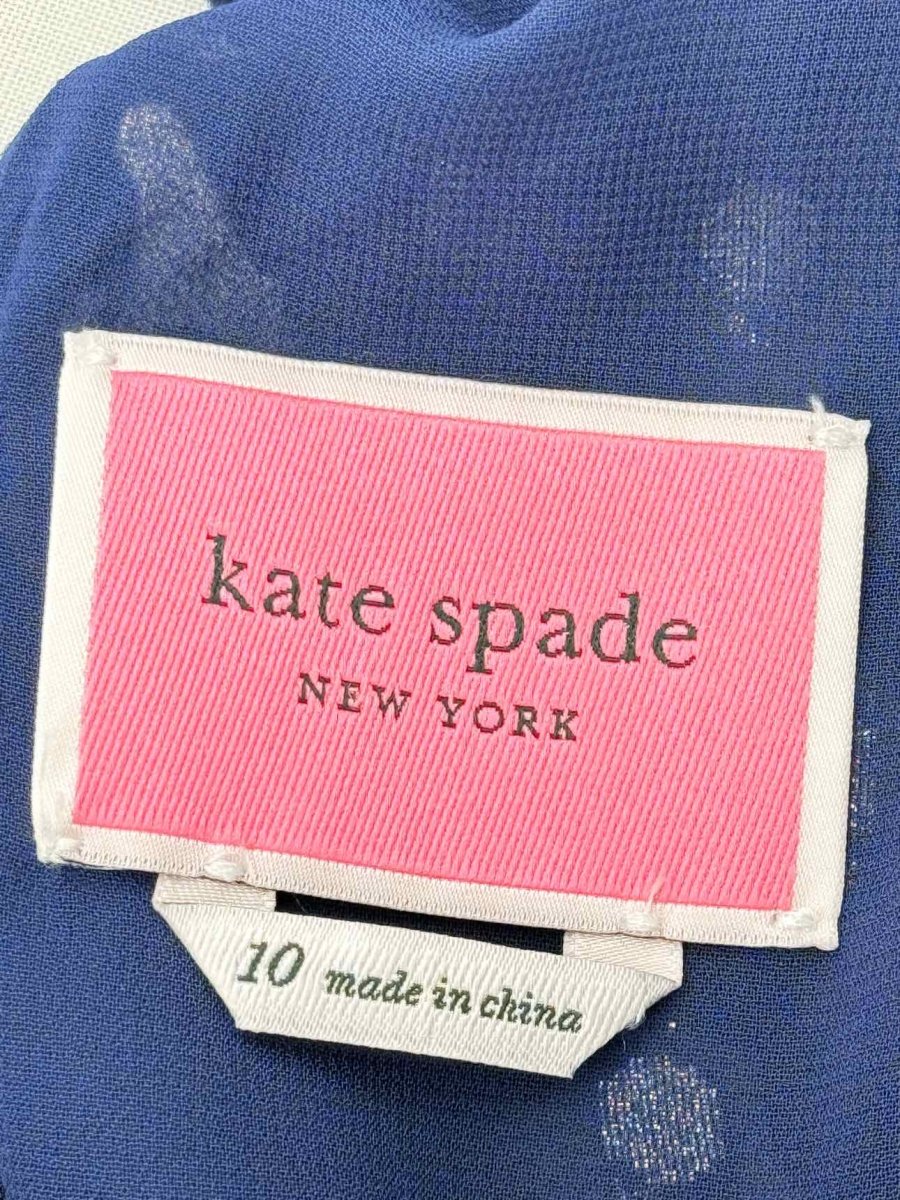 Pre - loved KATE SPADE Navy Blue Polka Dot Size US 10 Jumpsuit at Reems Closet