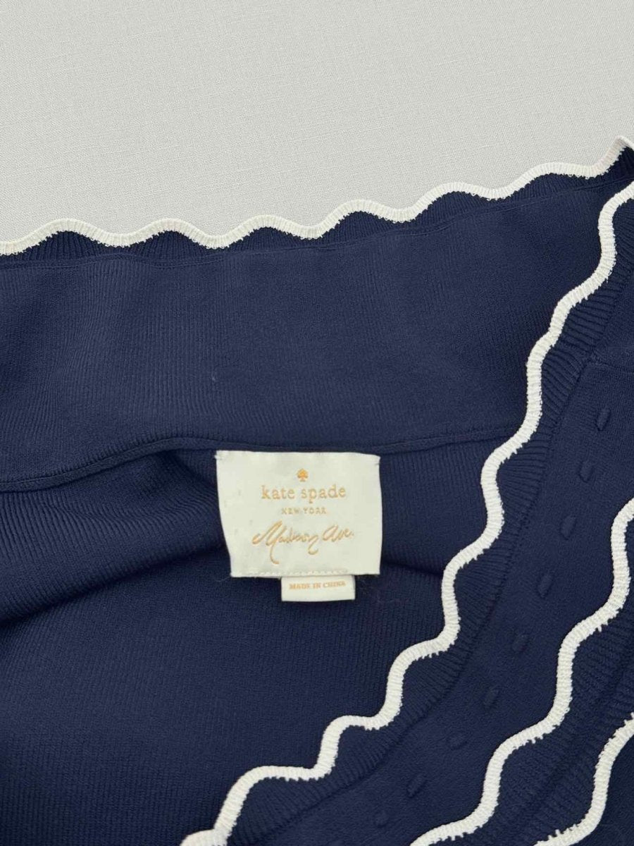 Pre - loved KATE SPADE Navy Blue & White Size Large Short Dress at Reems Closet
