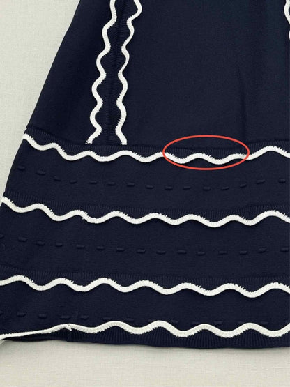 Pre - loved KATE SPADE Navy Blue & White Size Large Short Dress at Reems Closet