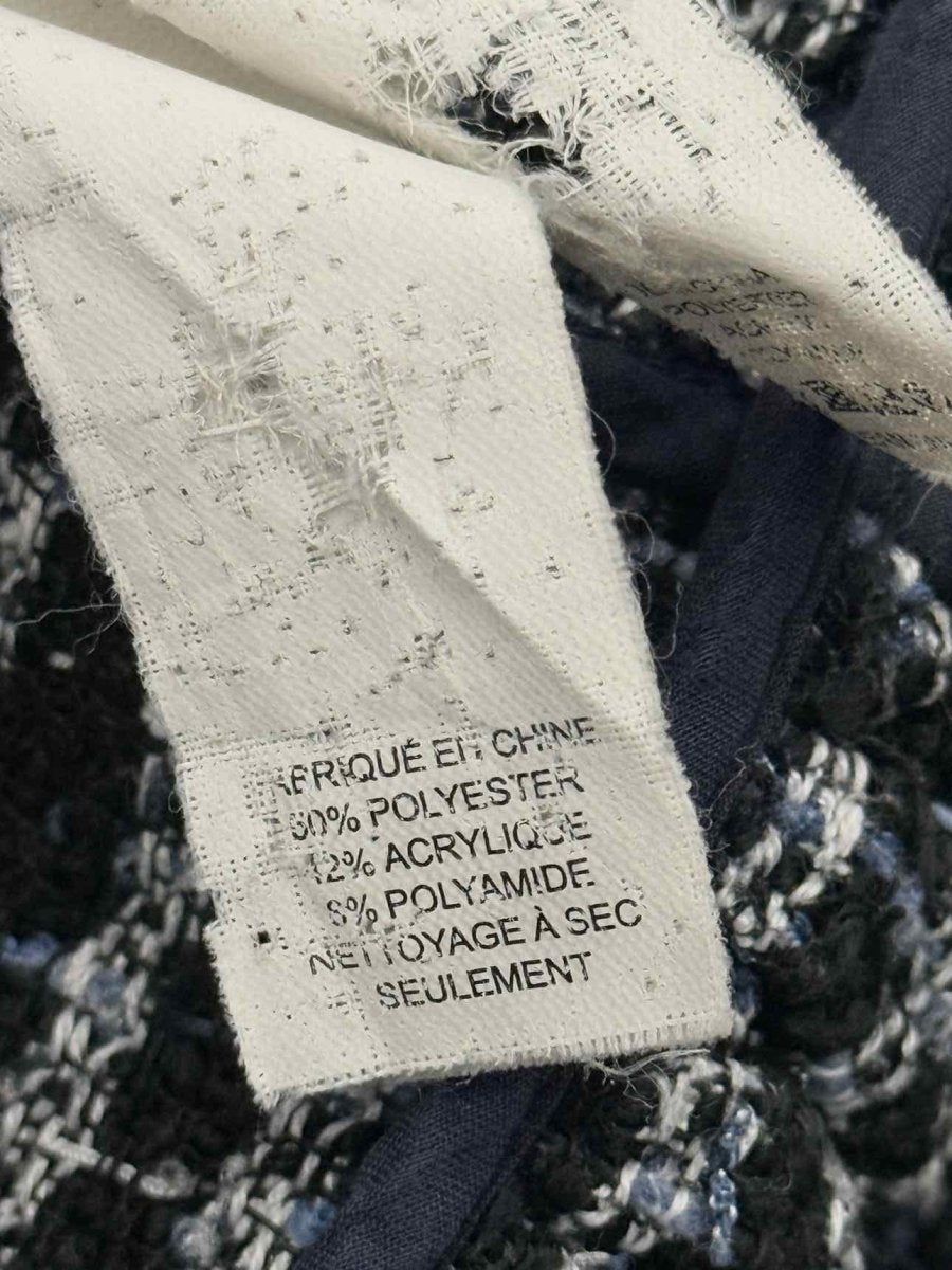 Pre - loved KATE SPADE Navy Blue & White Tweed Size US 10 Jacket at Reems Closet