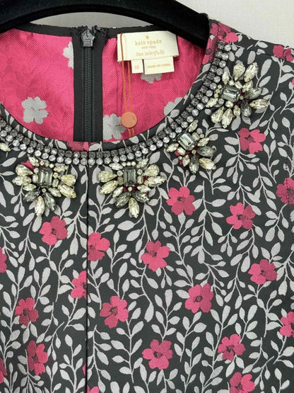 Pre - loved KATE SPADE Pink Multicolor Floral Print Size US 10 Top at Reems Closet