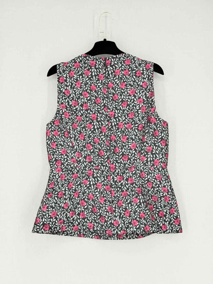 Pre - loved KATE SPADE Pink Multicolor Floral Print Size US 10 Top at Reems Closet