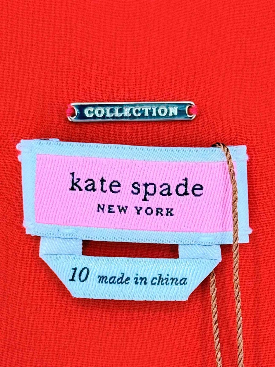 Pre - loved KATE SPADE Red Multicolor Size US 10 Top at Reems Closet