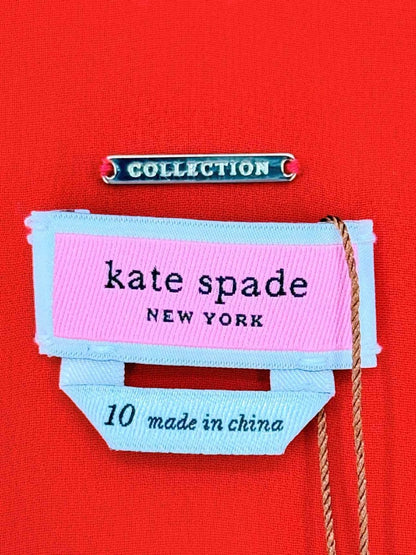 Pre - loved KATE SPADE Red Multicolor Size US 10 Top at Reems Closet