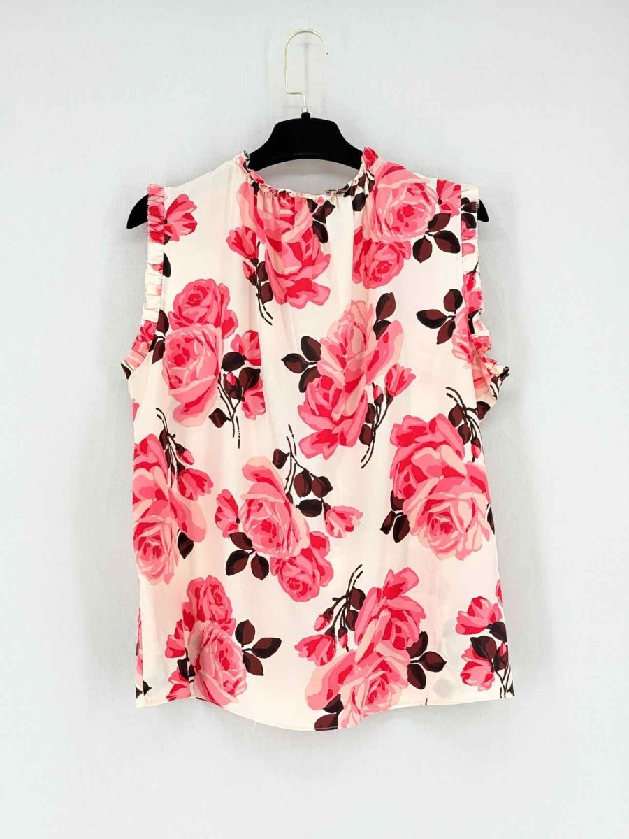 Pre - loved KATE SPADE Sleeveless Pink Multicolor Size Large Top at Reems Closet