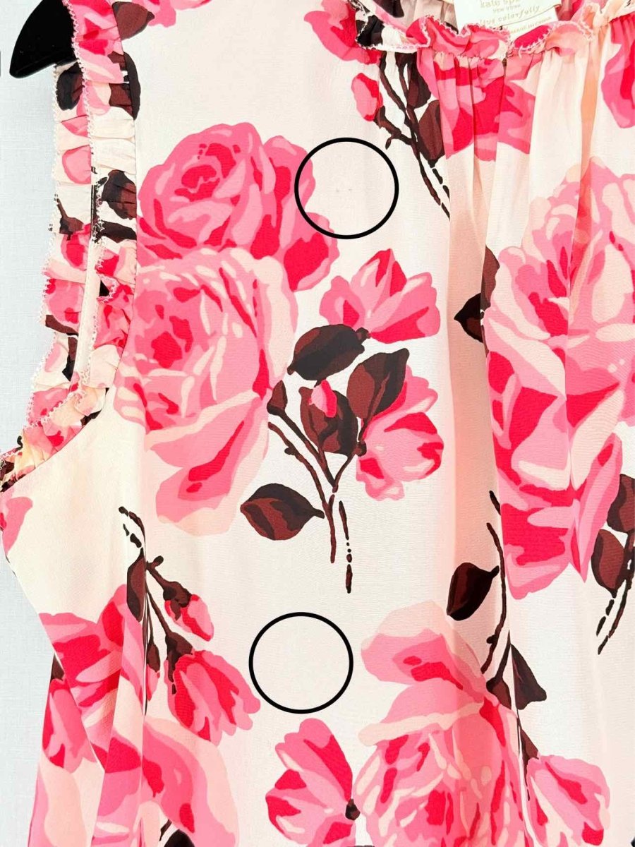 Pre - loved KATE SPADE Sleeveless Pink Multicolor Size Large Top at Reems Closet