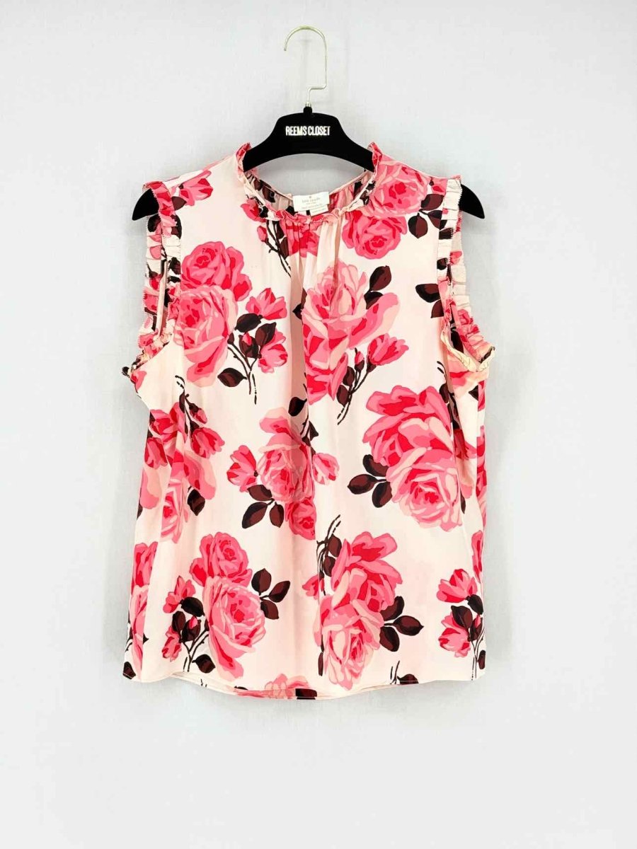 Pre - loved KATE SPADE Sleeveless Pink Multicolor Size Large Top at Reems Closet