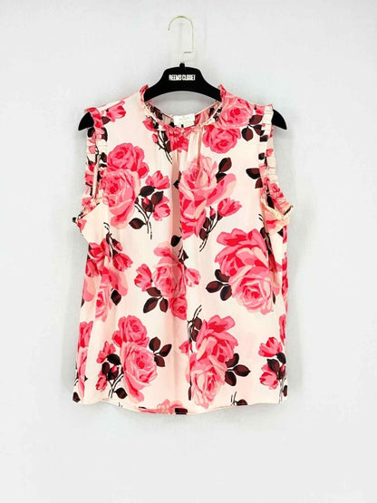 Pre - loved KATE SPADE Sleeveless Pink Multicolor Size Large Top at Reems Closet