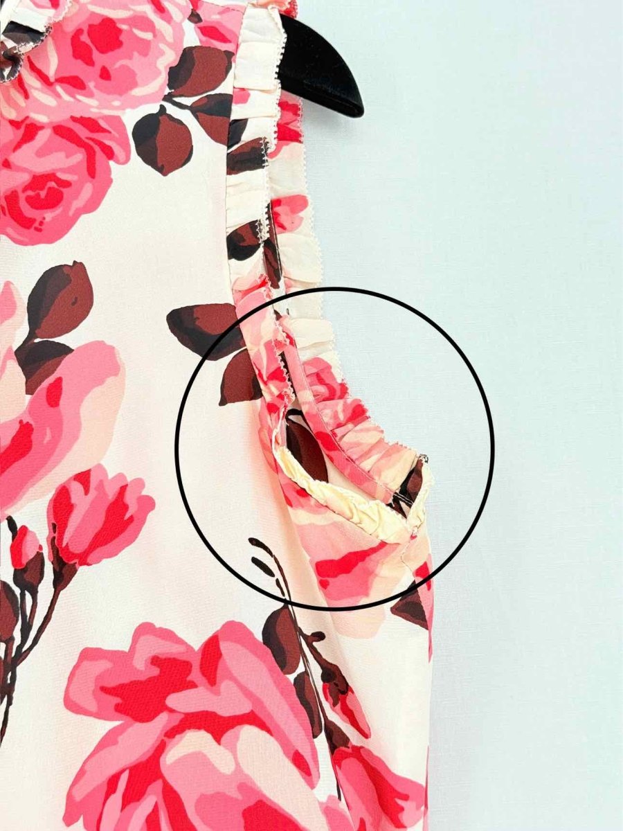 Pre - loved KATE SPADE Sleeveless Pink Multicolor Size Large Top at Reems Closet