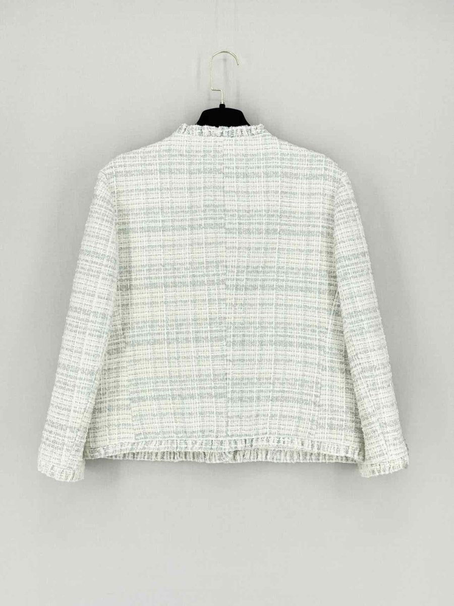 Pre - loved KATE SPADE Star Bright Cream & Grey Size US 10 Jacket at Reems Closet