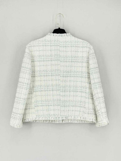 Pre - loved KATE SPADE Star Bright Cream & Grey Size US 10 Jacket at Reems Closet