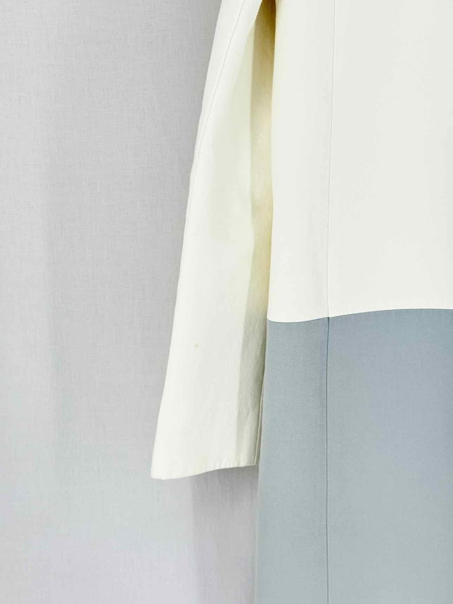 Pre - loved KATE SPADE White & Grey Colorblock Size US 10 Coat at Reems Closet