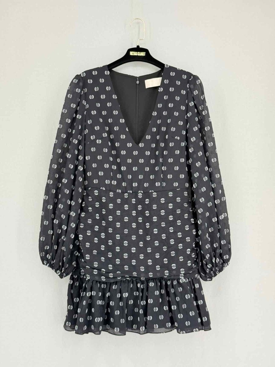 Pre - loved KEEPSAKE Black & White Polka Dot Size US 8 Short Dress at Reems Closet