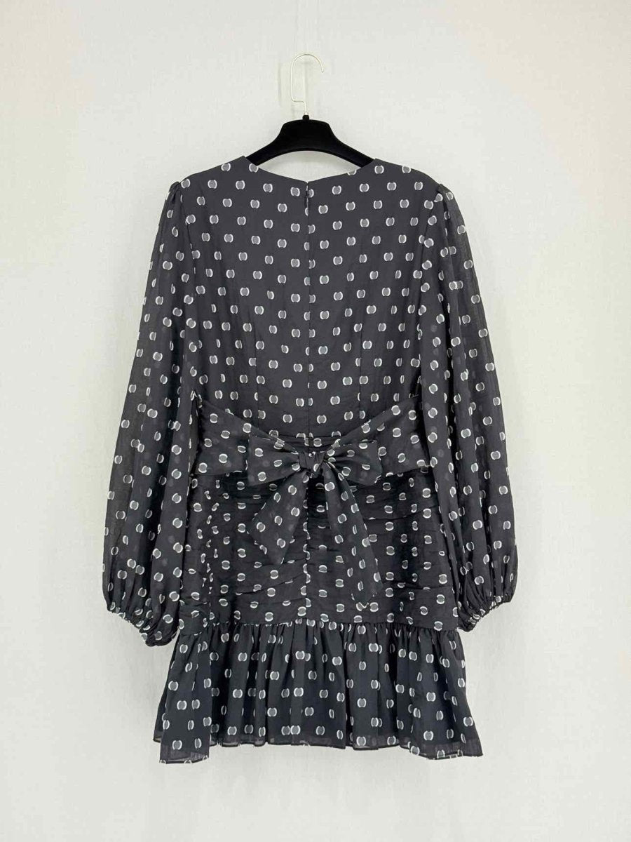 Pre - loved KEEPSAKE Black & White Polka Dot Size US 8 Short Dress at Reems Closet