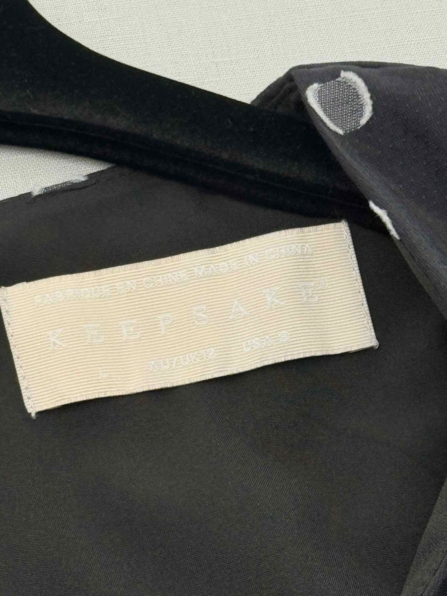 Pre - loved KEEPSAKE Black & White Polka Dot Size US 8 Short Dress at Reems Closet