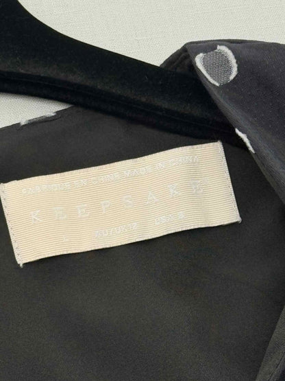 Pre - loved KEEPSAKE Black & White Polka Dot Size US 8 Short Dress at Reems Closet