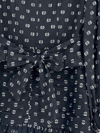 Pre - loved KEEPSAKE Black & White Polka Dot Size US 8 Short Dress at Reems Closet