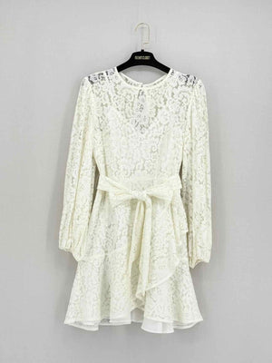 Pre - loved KEEPSAKE Cream Lace Size XSmall Short Dress at Reems Closet