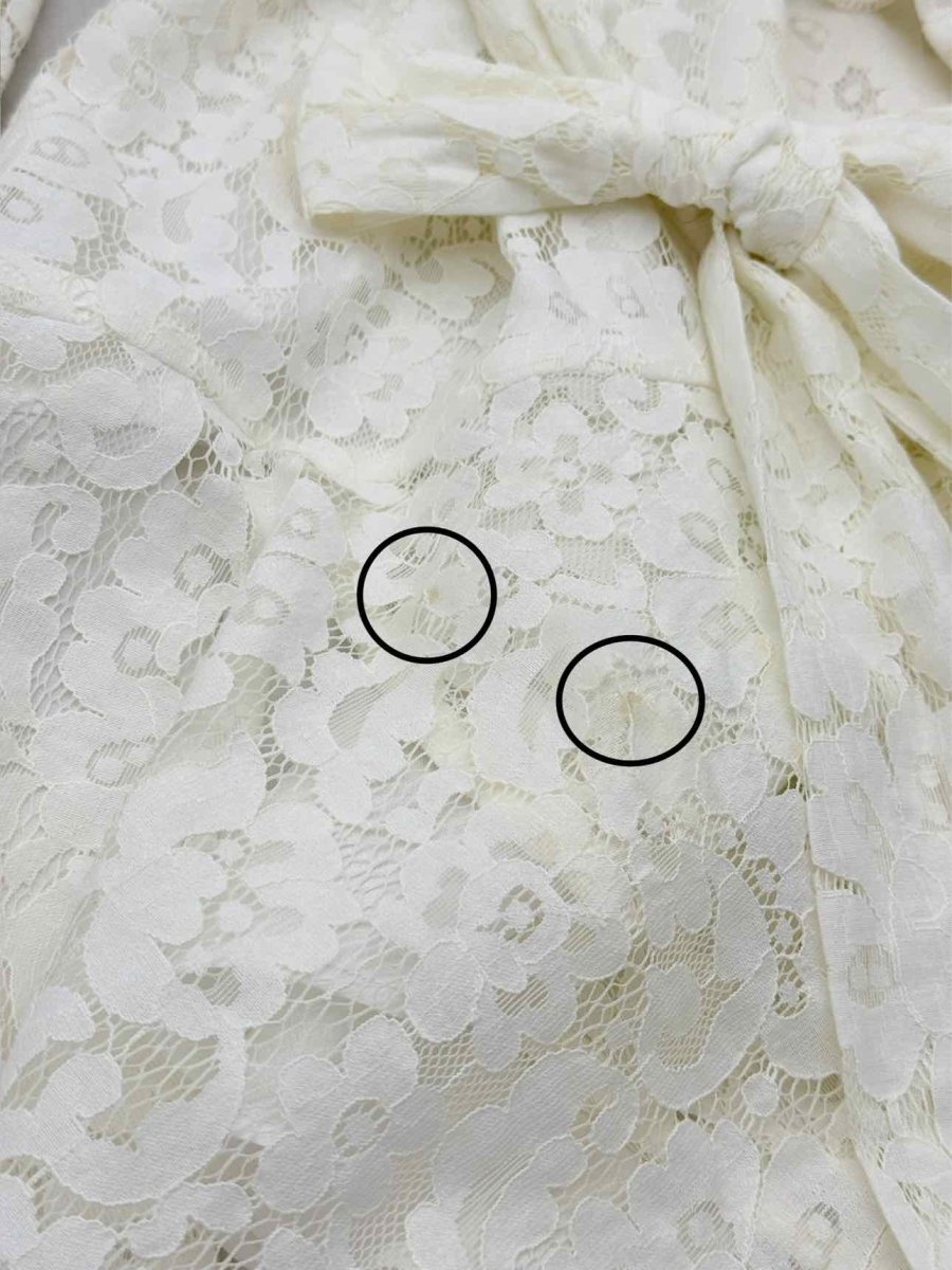 Pre - loved KEEPSAKE Cream Lace Size XSmall Short Dress at Reems Closet