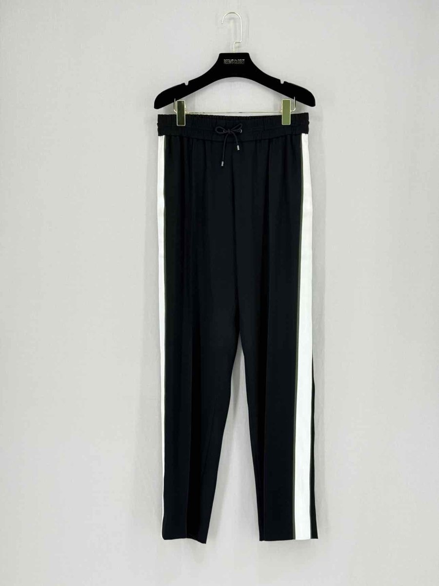 Pre - loved KENZO Black Side Stripe Size US 6 Tracksuit Bottom at Reems Closet